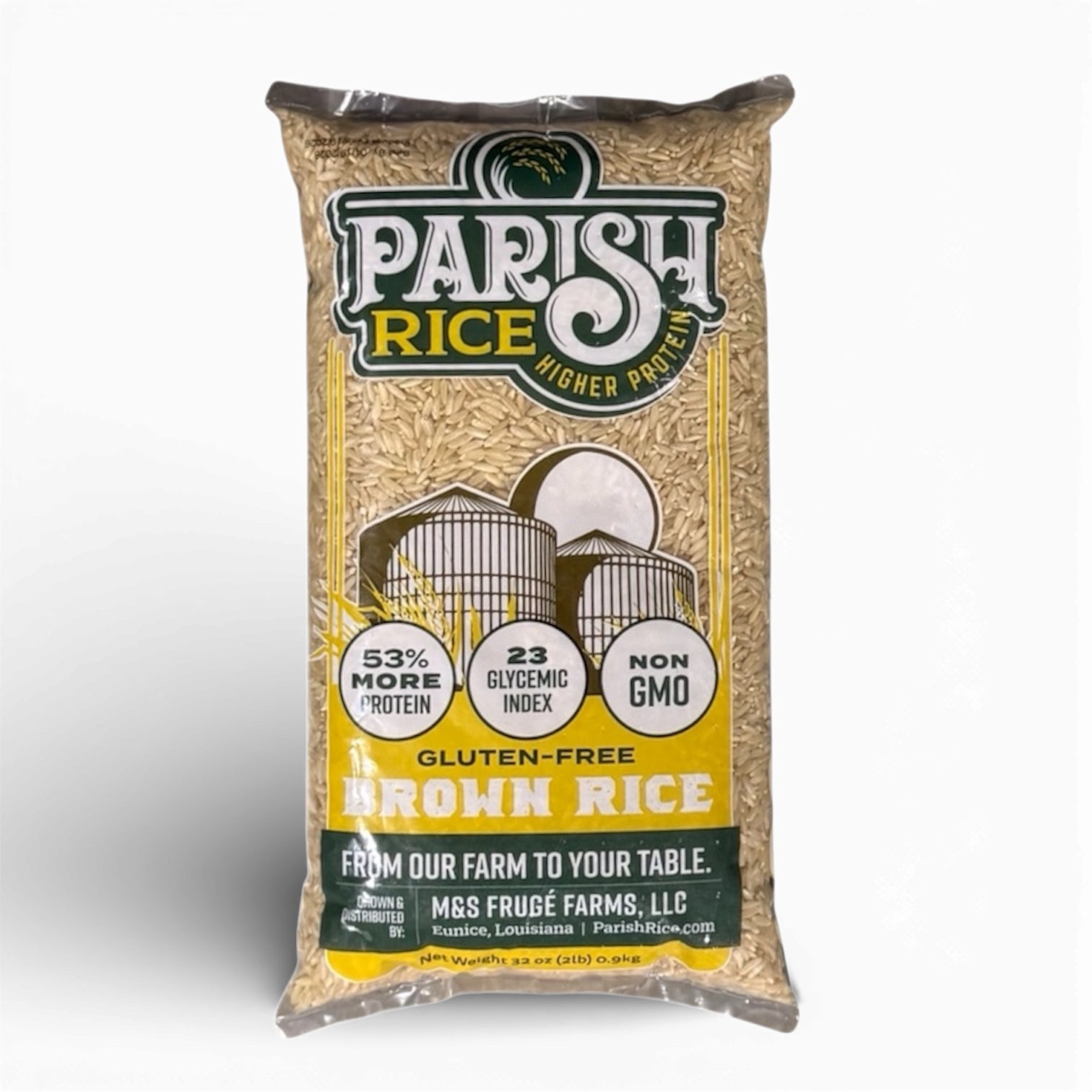 2 lb bag of Parish Rice brown rice